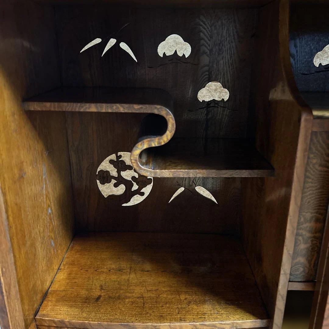 和風木製キャビネット