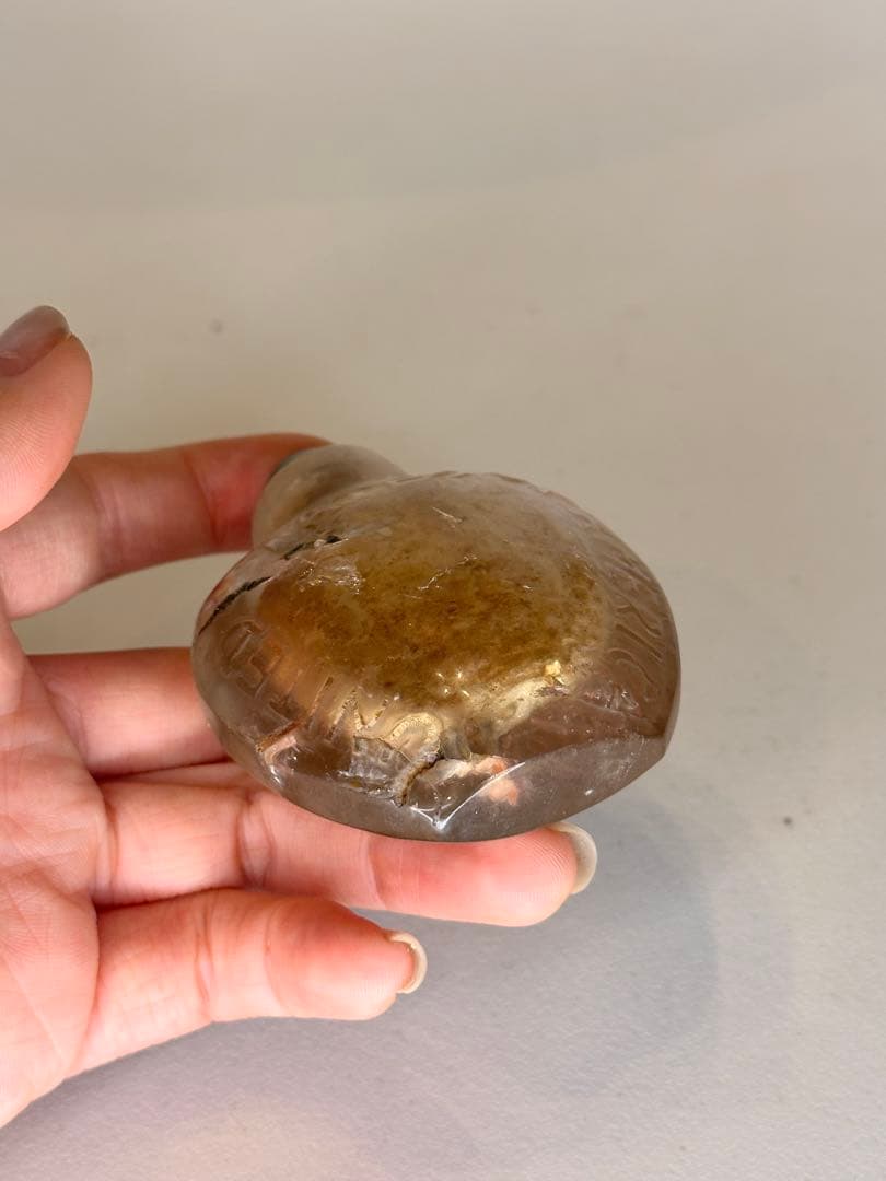 清末時代　天然水晶　鼻煙壺　中国古美術　時代物