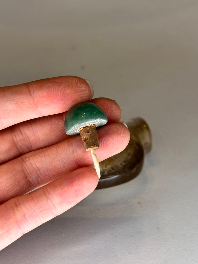 清末時代　天然水晶　鼻煙壺　中国古美術　時代物