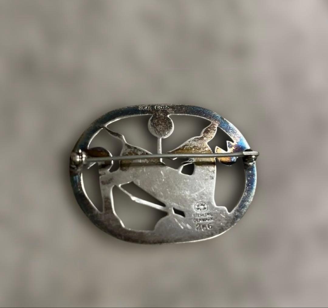 ジョージジェンセン　鹿ブローチ