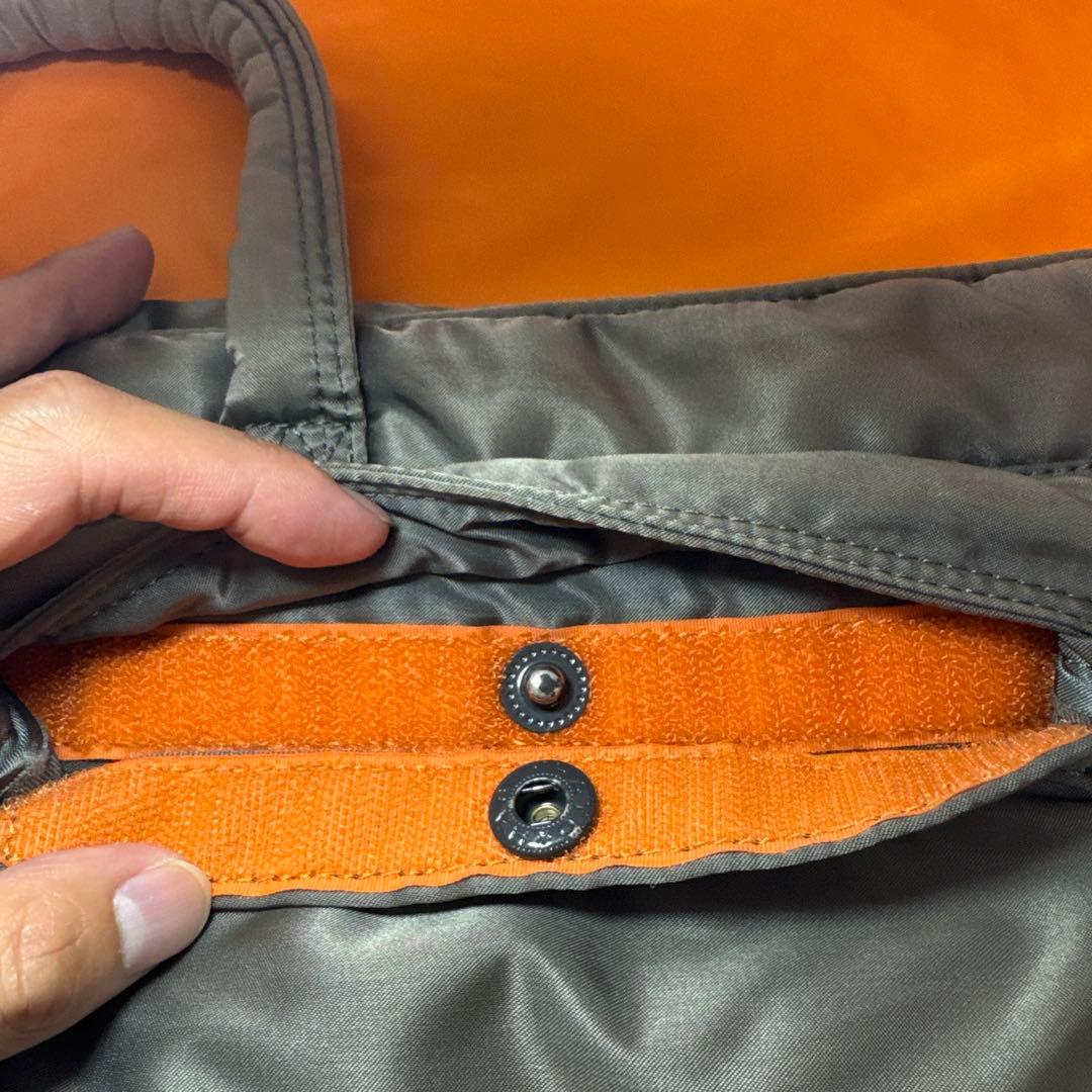 69 美品　ポーター　タンカー　ビジネスバッグ　2way グレー　シルバー