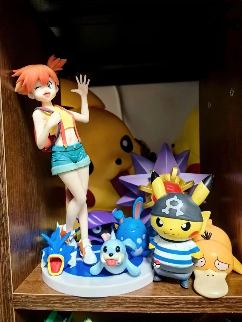 3枚 サトシとミスティ フィギュア 18cm