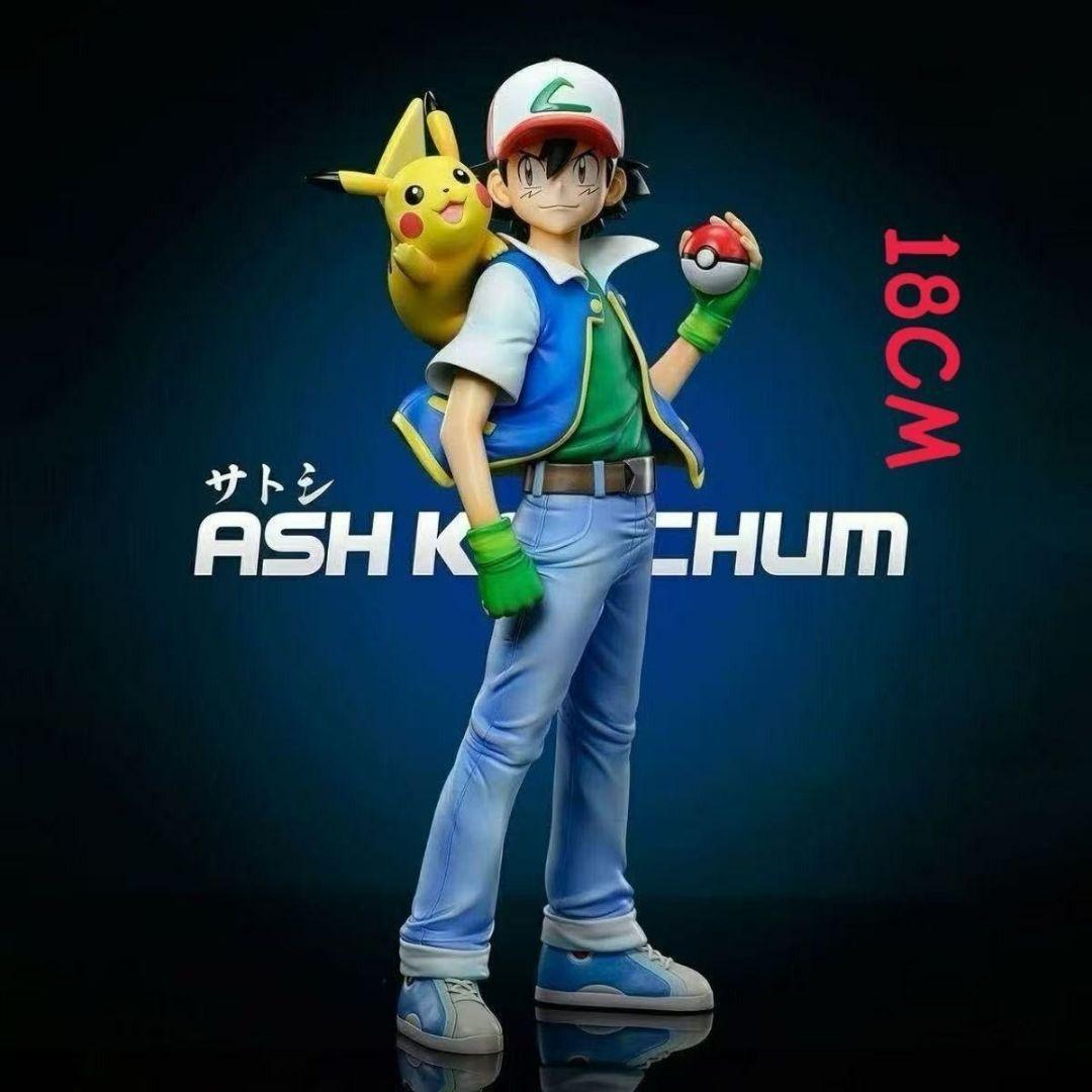 3枚 サトシとミスティ フィギュア 18cm