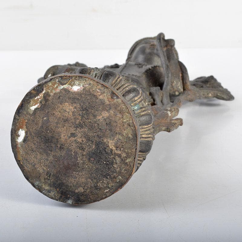 仏教美術　古銅　チベット仏　仏像　置物　M　R4347