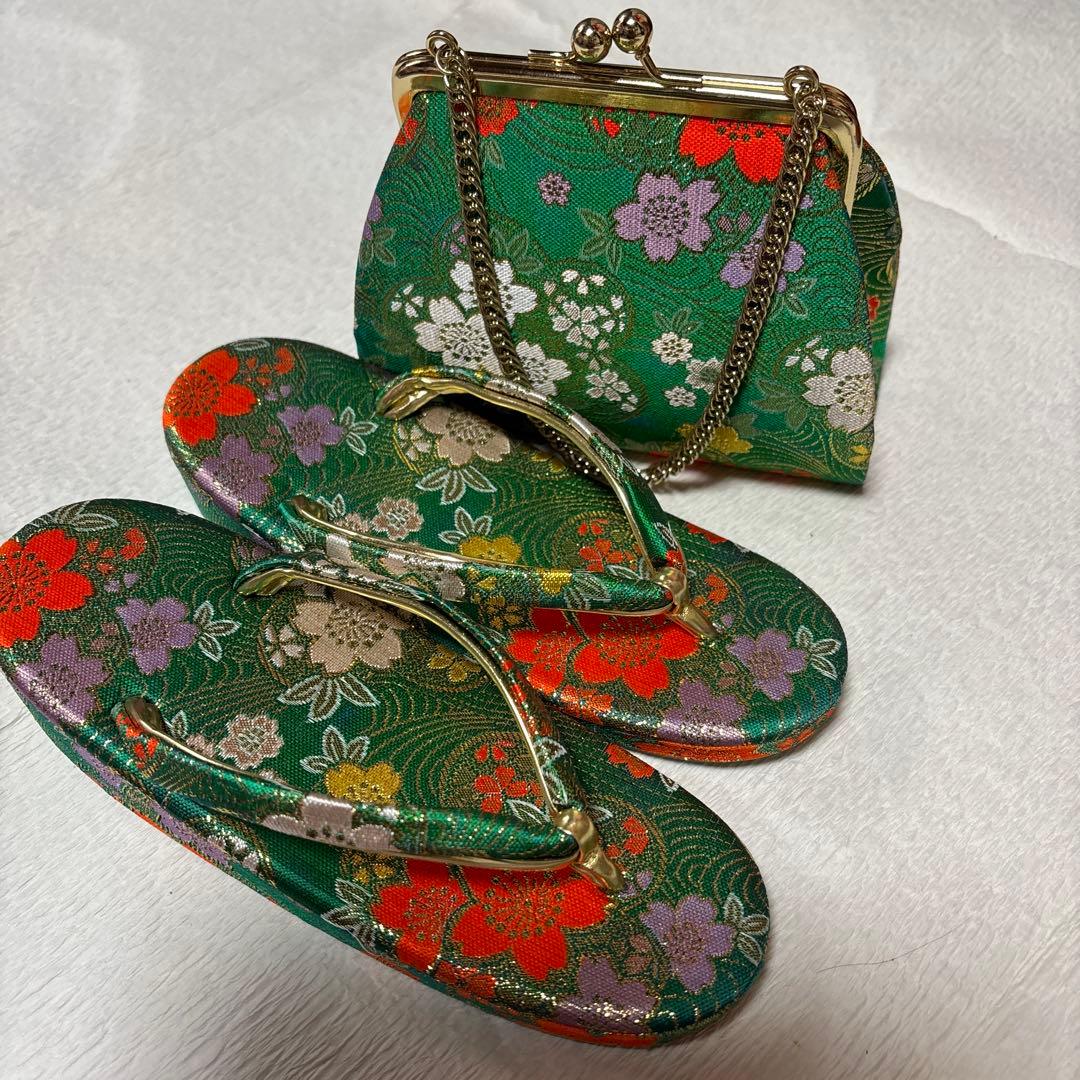 七五三　着物セット　7歳　正絹　古典柄　赤色