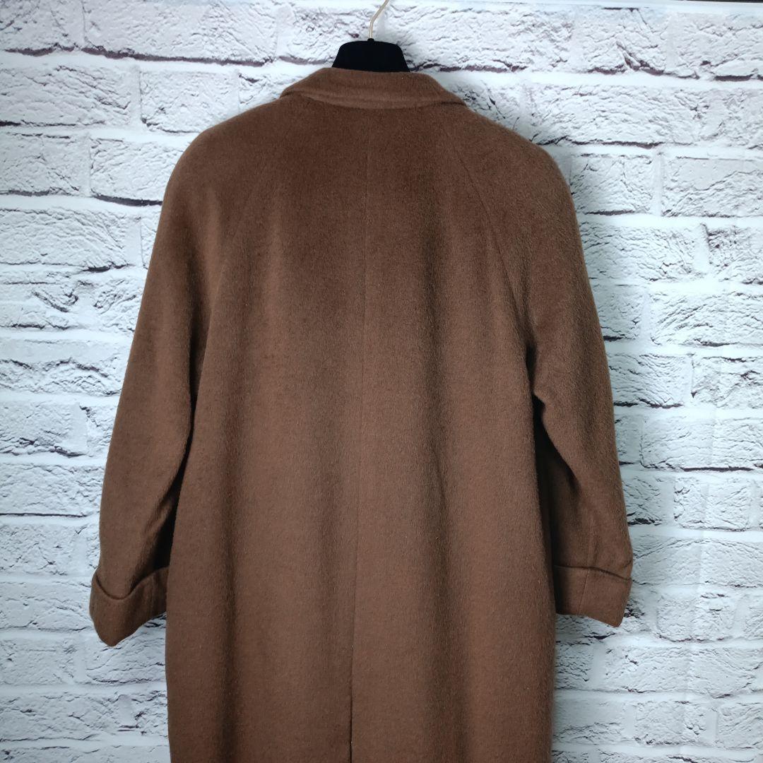 美品■Burberrys ダブル チェスターコート ブラウン カシゴラ・モヘア混