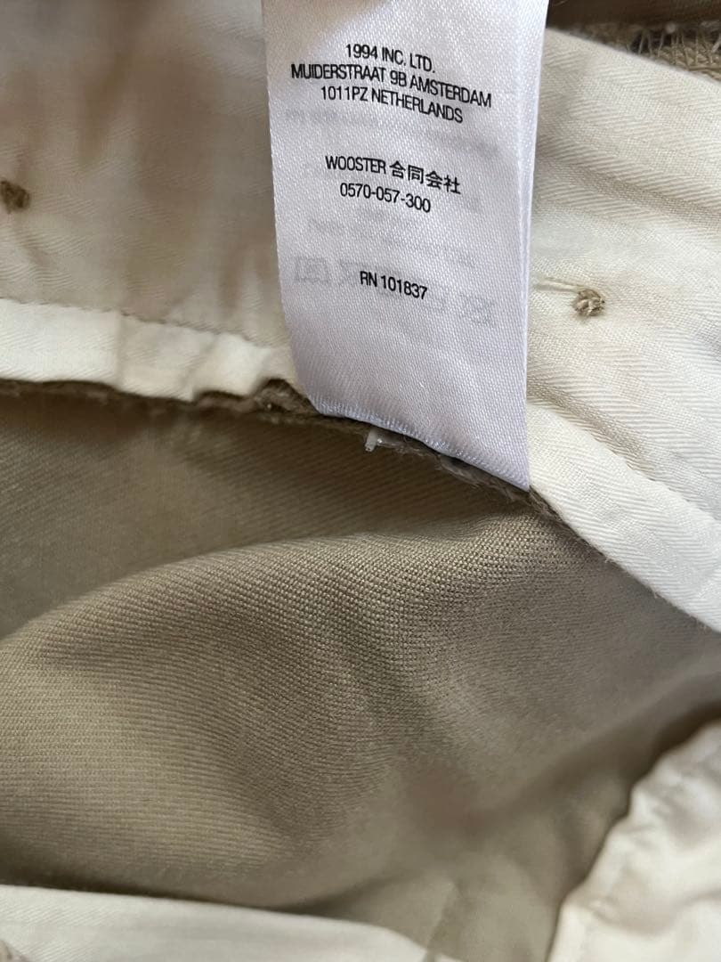 パンツ 22ss supreme pin up chino stars W34