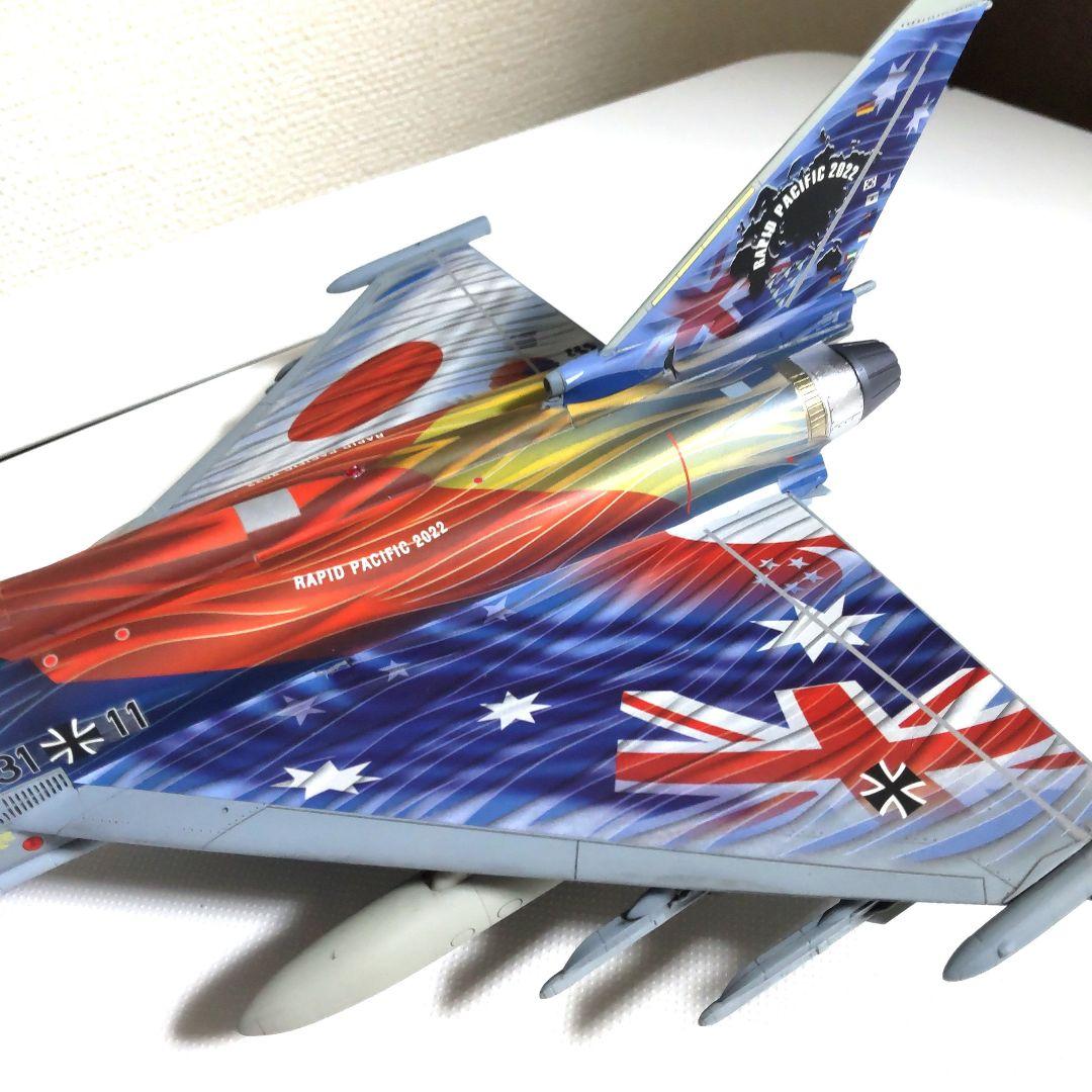 戦闘機プラモデル完成品1/72ハセガワ ユーロファイタータイフーン