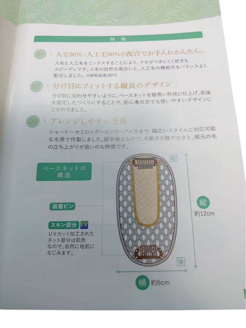 エアリッチ　ジュリアオージェ　部分ウィッグ　アートネイチャー