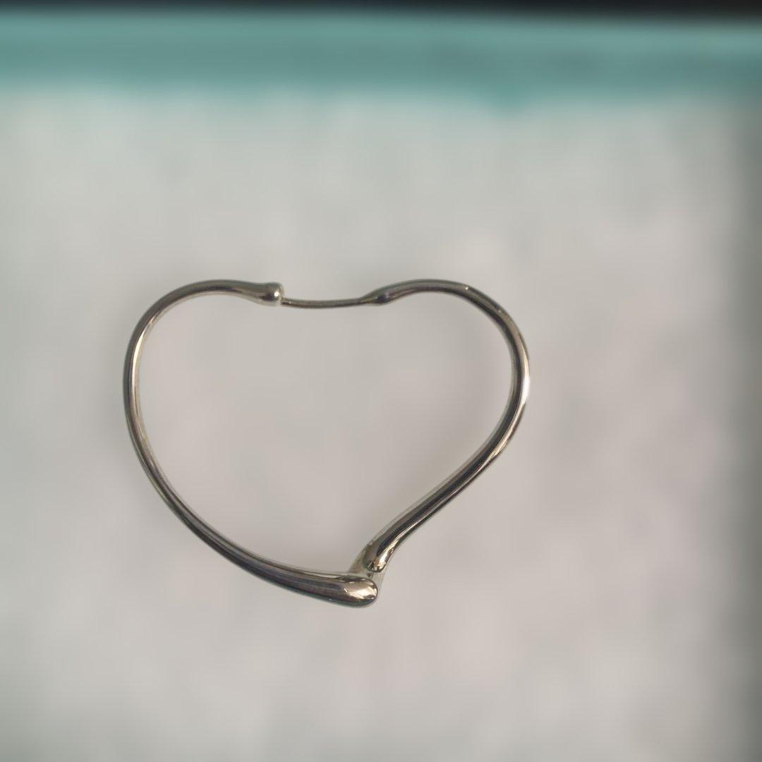 Tiffany オープンハートフープピアス