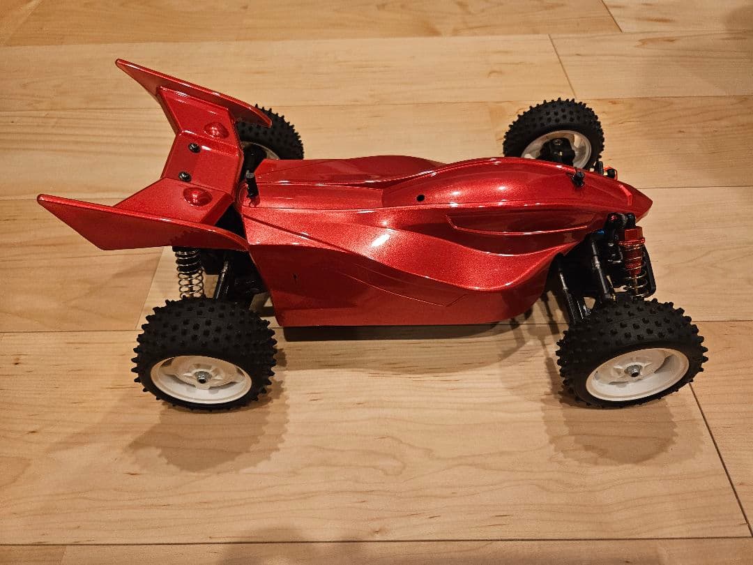 タミヤ TT-02B バギー レッド、サンワ MT-5リモコン付