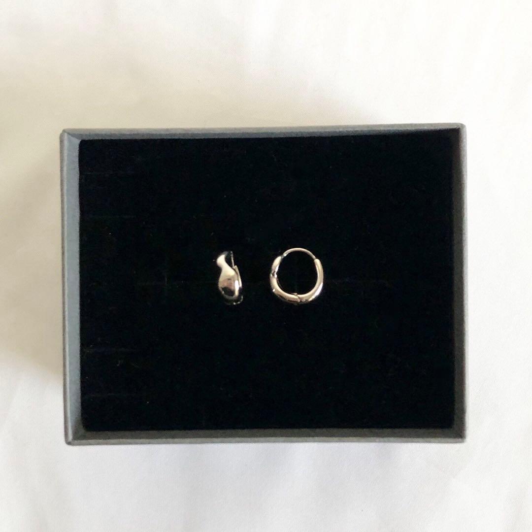 Jouete［スナップピアス］ドロップ SV925+プラチナコーティング F