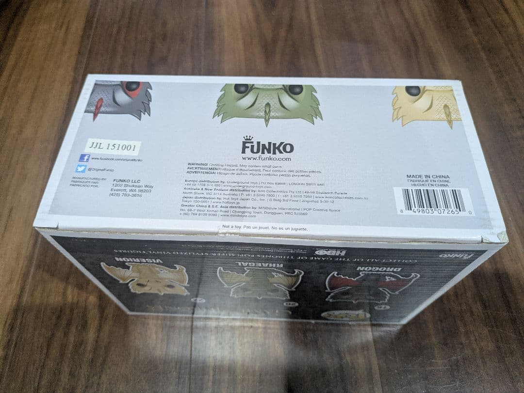 funko pop ドラゴンフィギュアセット（ゲーム・オブ・スローンズ）