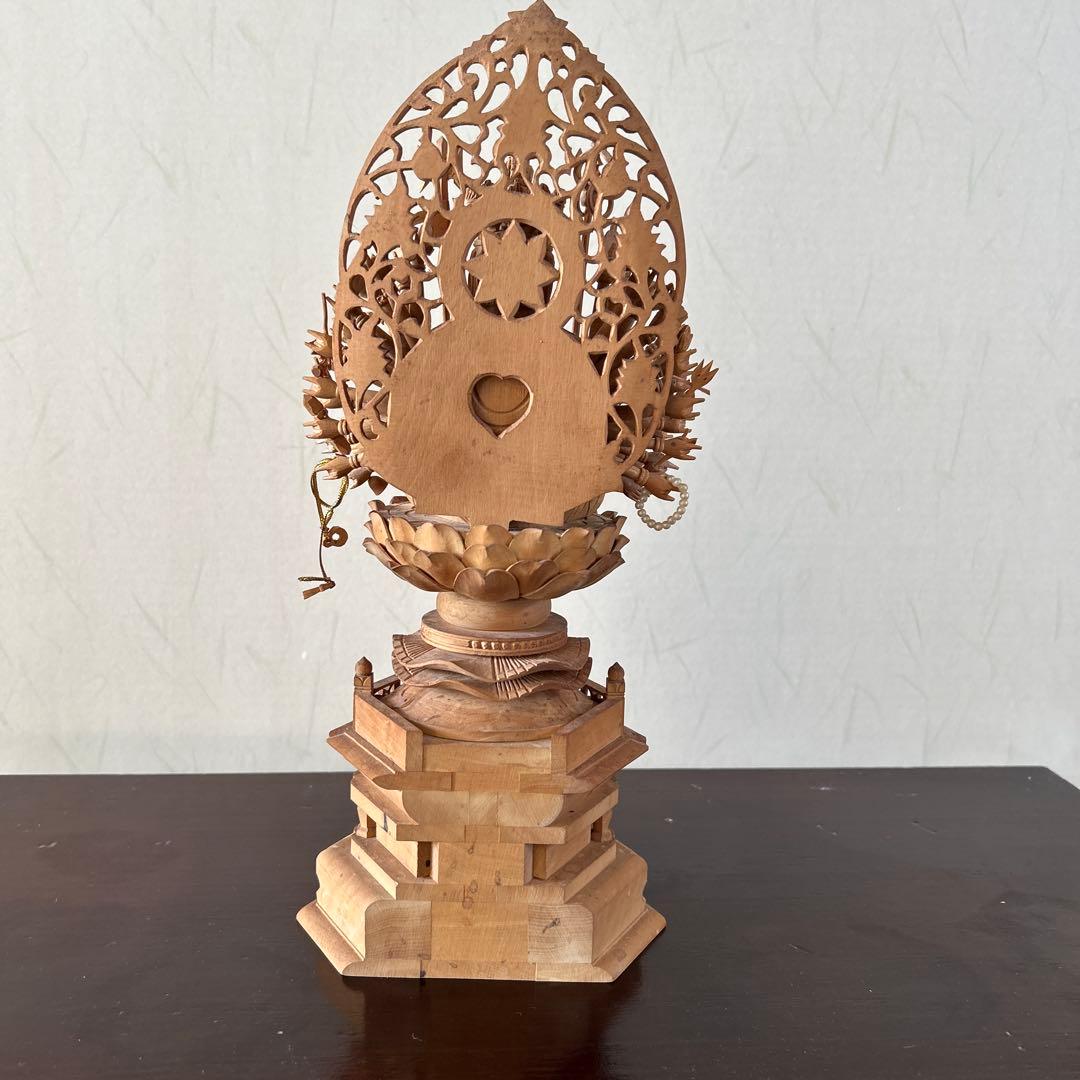 千手観音像　木彫り　仏像　骨董品