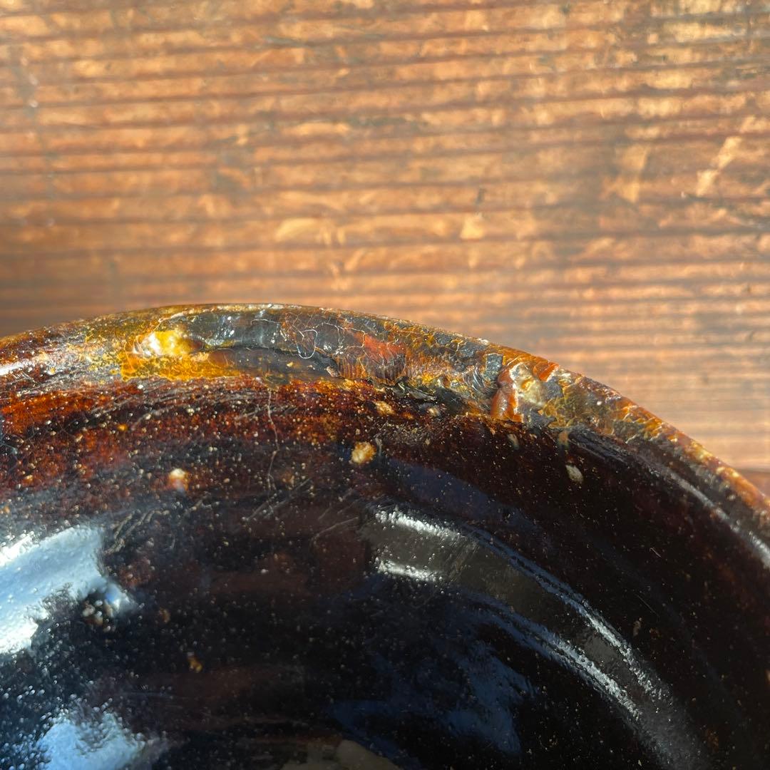 古瀬戸 古美濃 天目茶碗 江戸時代 骨董 古美術 茶道具 発掘品