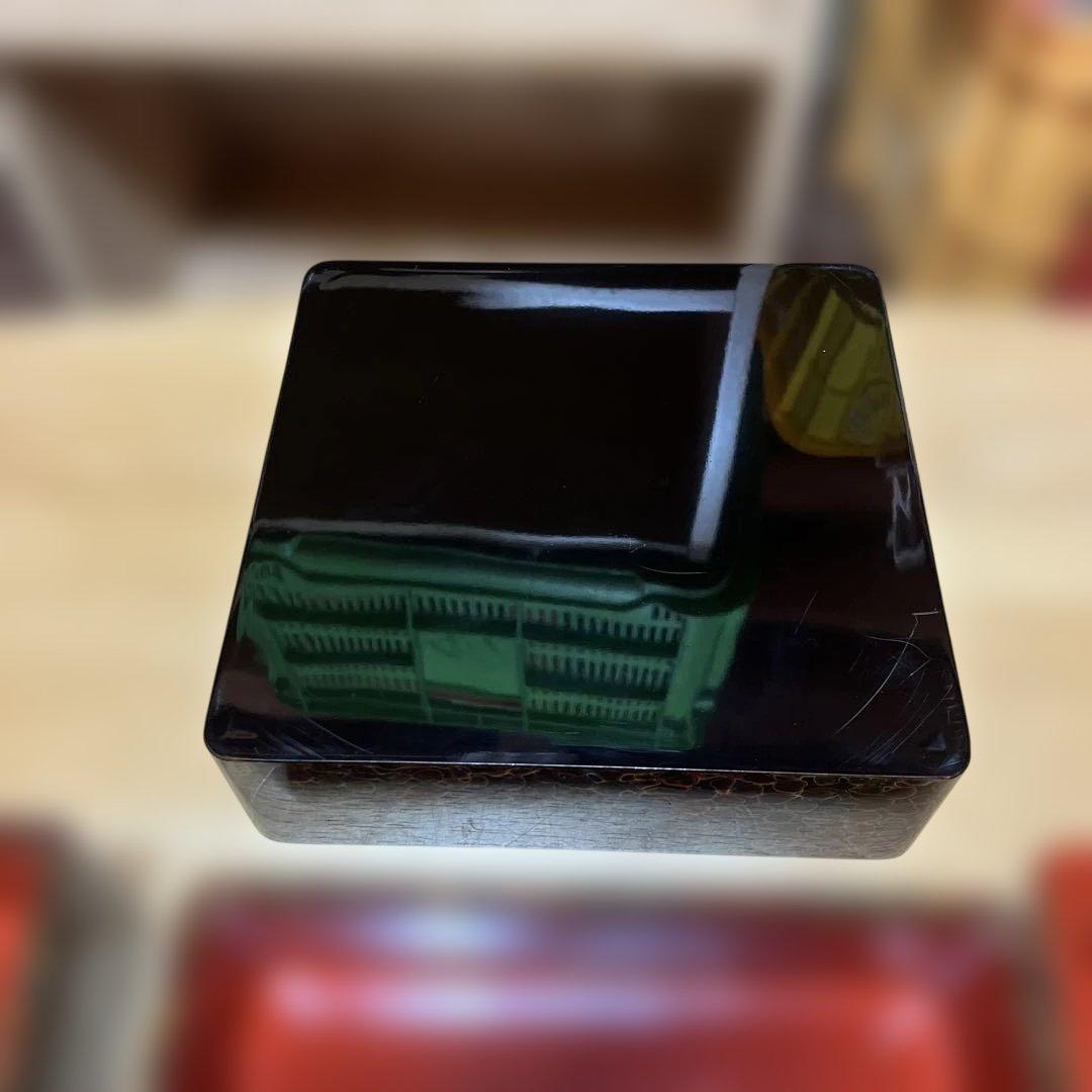 津軽塗り重箱 3段 唐塗