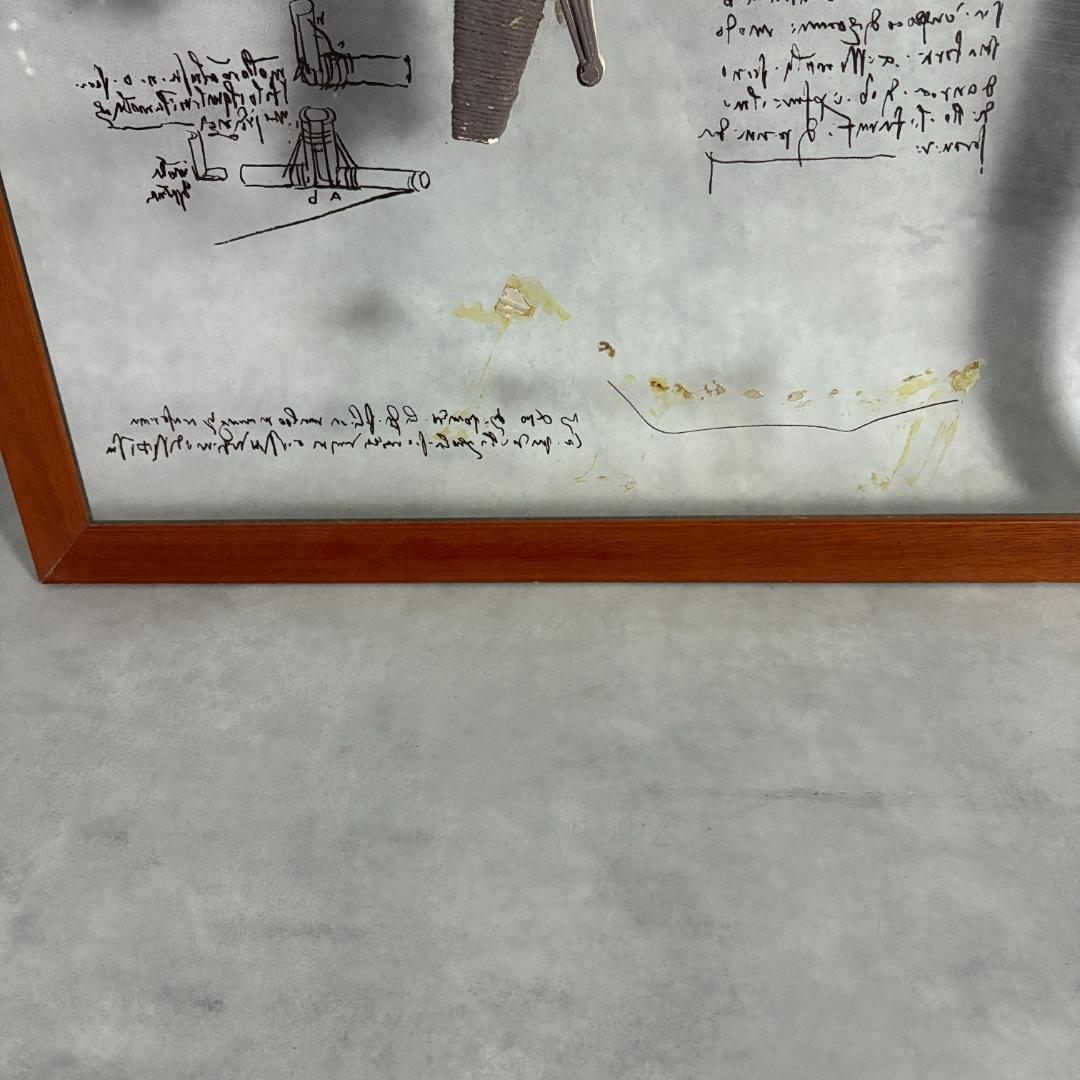 レオナルド・ダ・ヴィンチ 飛行機械模型 額装アート