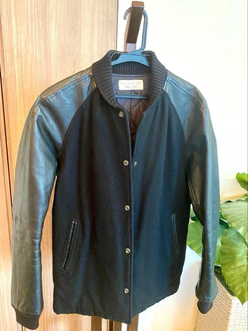 ESTNATION ×MARVY JAMOKE　牛革レザー スタジャン Sサイズ