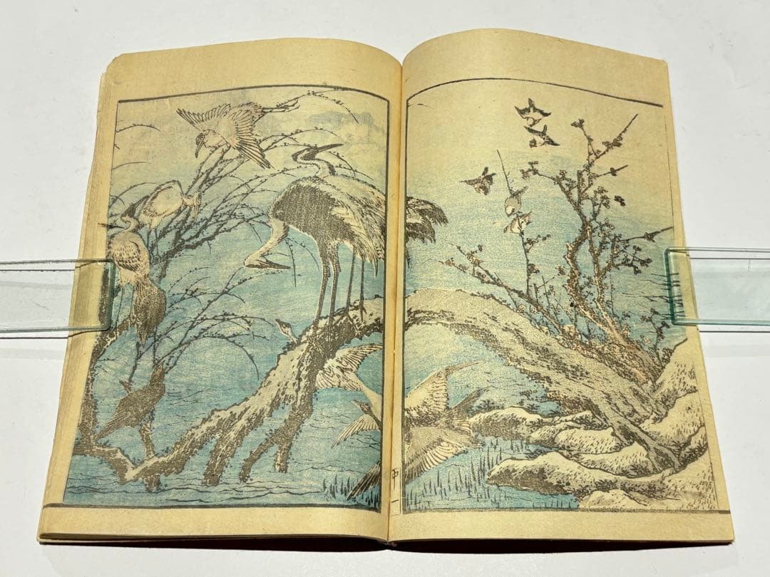 「北斎画譜 中巻」葛飾北斎 明治期刊 1冊|和本 古典籍 浮世絵