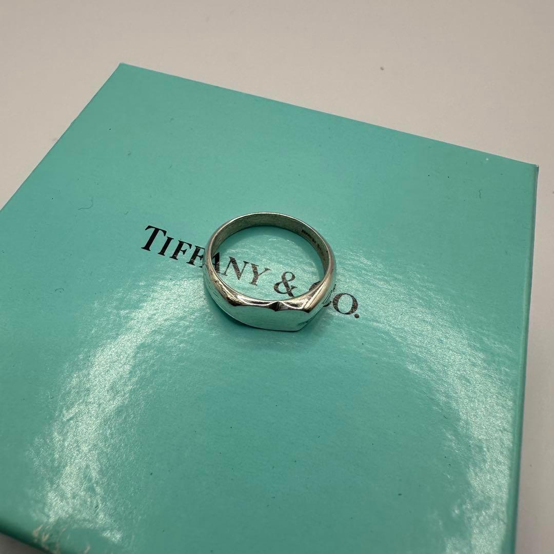 オールド ティファニー 925リング ハートモチーフ 約12号 シンプルデザイン