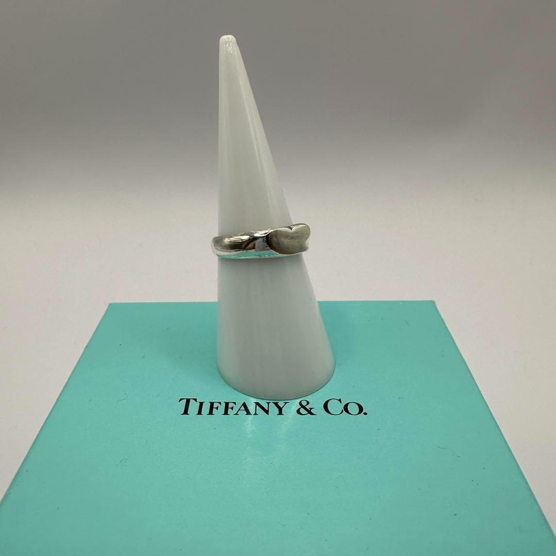 オールド ティファニー 925リング ハートモチーフ 約12号 シンプルデザイン