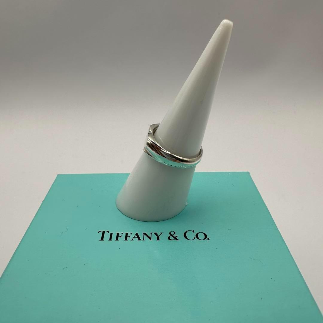 オールド ティファニー 925リング ハートモチーフ 約12号 シンプルデザイン