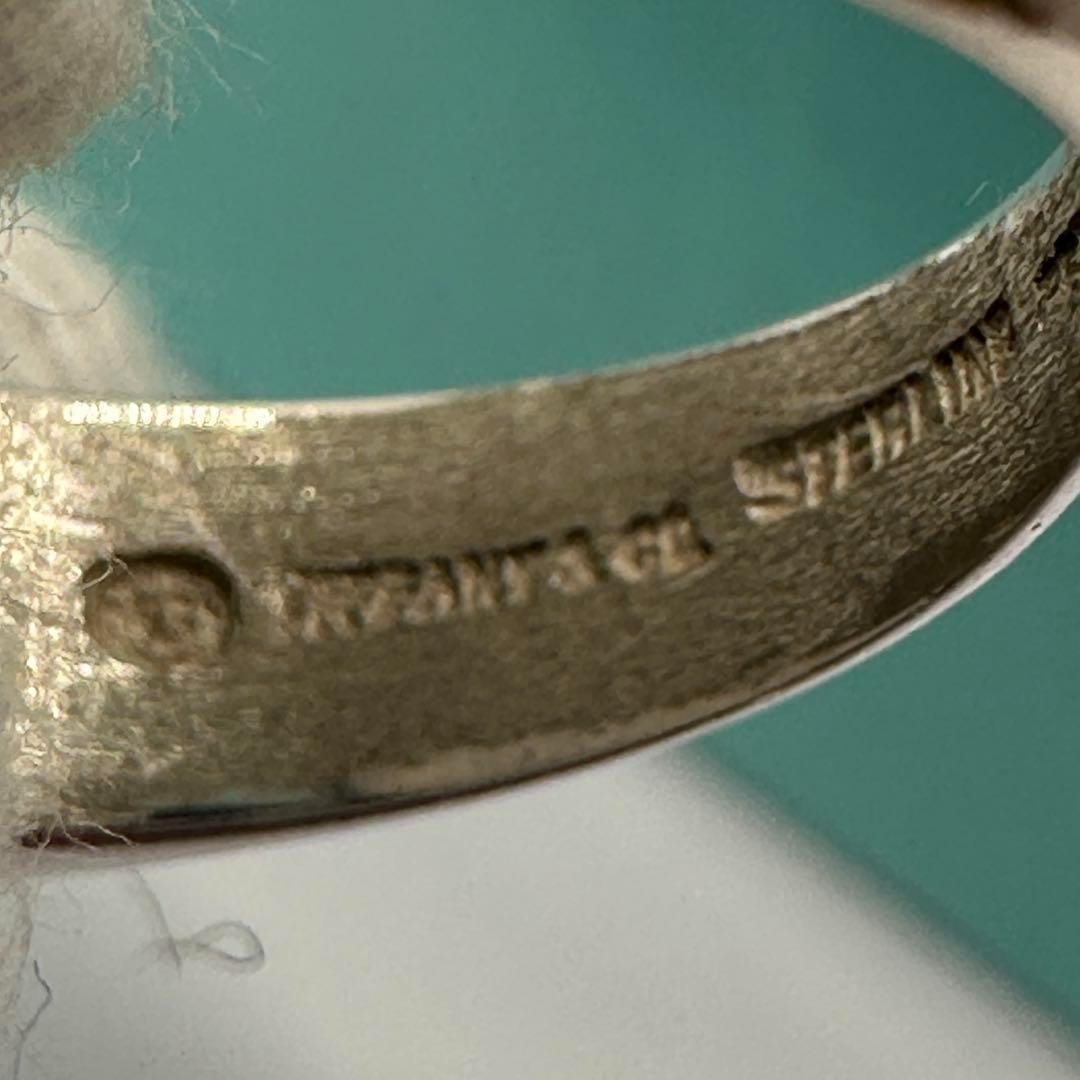 オールド ティファニー 925リング ハートモチーフ 約12号 シンプルデザイン