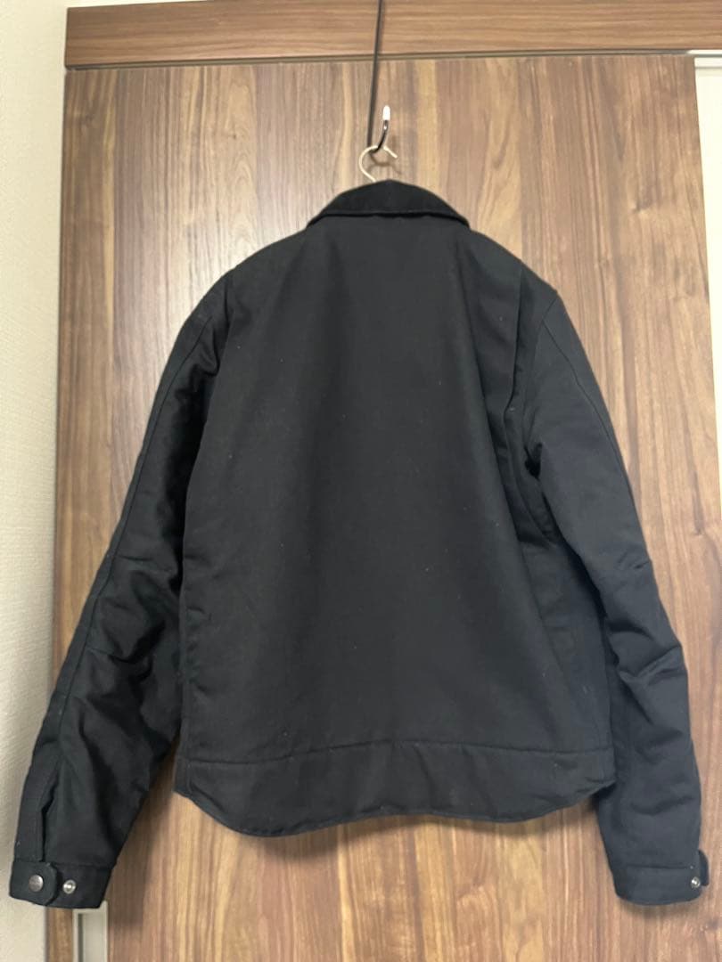 早い者勝ち ブラック デトロイトジャケット ダック地 S カーハート