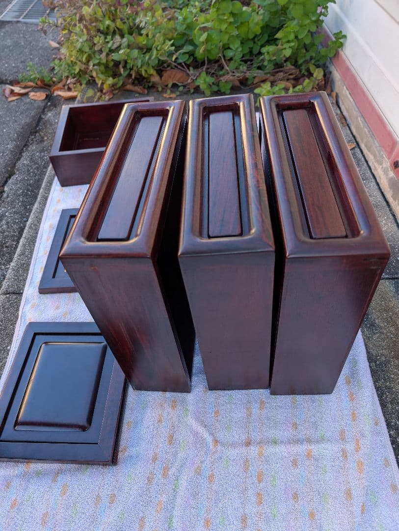 花梨製 茶箪笥 無垢材 飾り棚 和家具 唐木 引取可