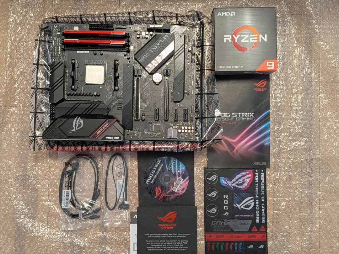 Ryzen9 5900X+ROG B550-F GAMING+メモリ32GB