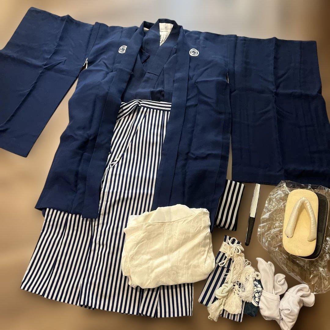 七五三 五歳 紋付絹着物 フルセット