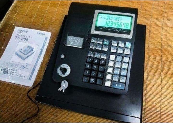 カシオレジスター　TE-300　フル設定無料　 送料無料人気機種　009926