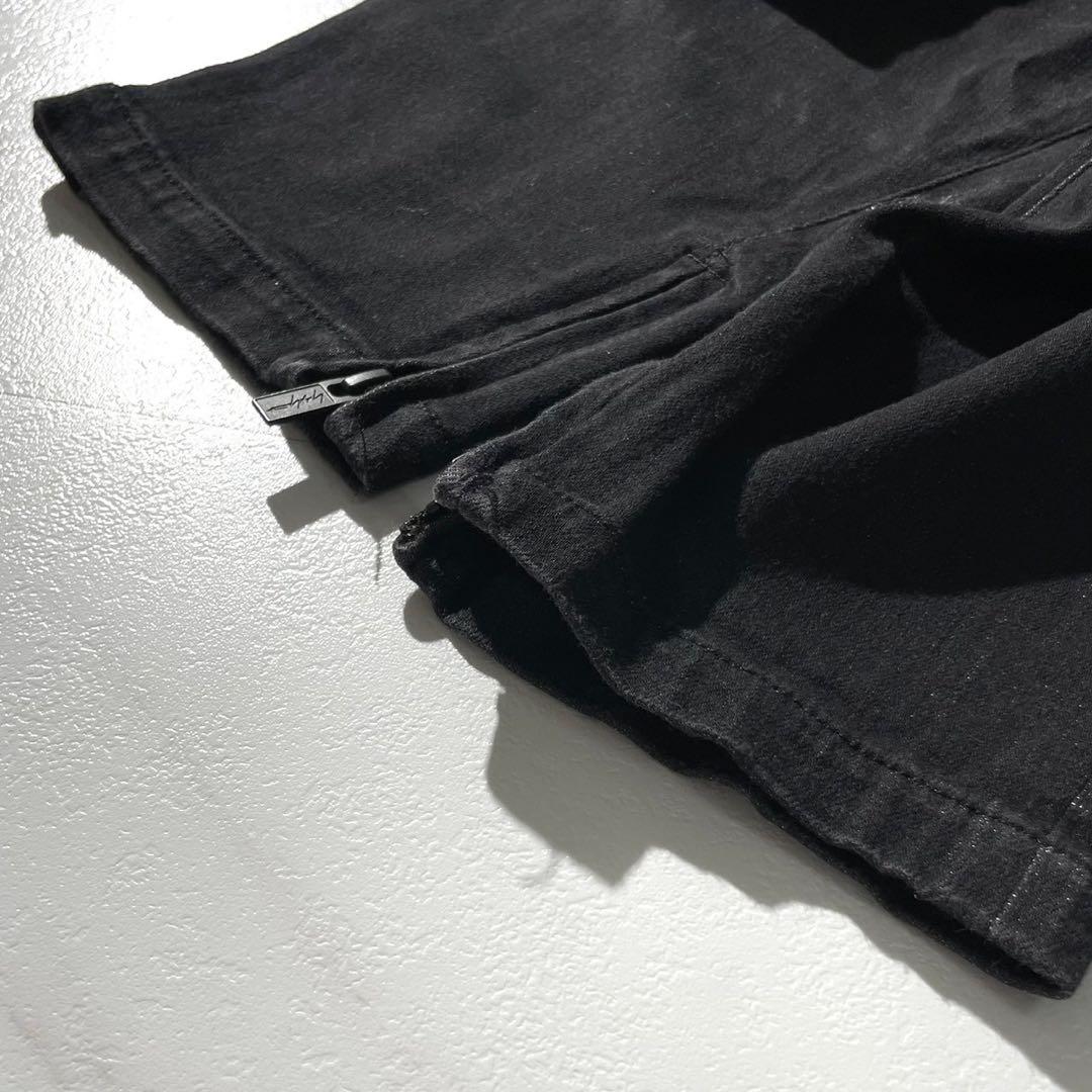 美品 22AW⭐️ヨウジヤマモトプールオム デニム サルエルパンツ ブラック
