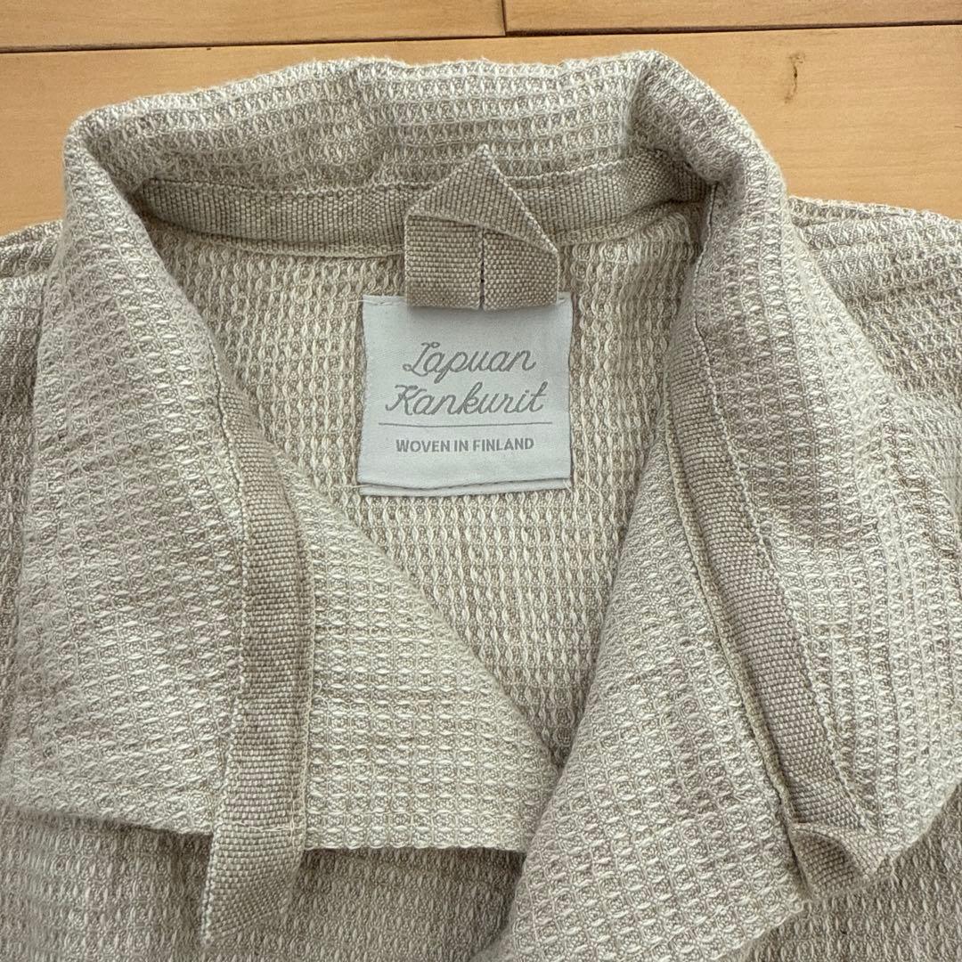 未使用LAPUAN KANKURIT (ラプアン カンクリ)リネンバスローブ