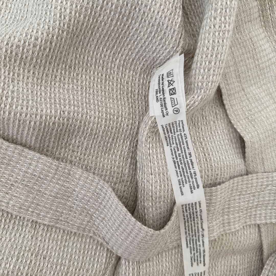 未使用LAPUAN KANKURIT (ラプアン カンクリ)リネンバスローブ