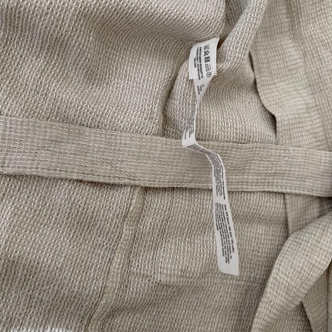 未使用LAPUAN KANKURIT (ラプアン カンクリ)リネンバスローブ