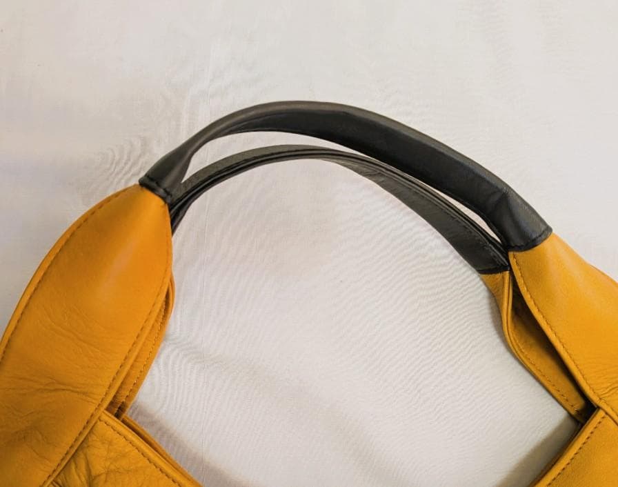 ヴィヴィアンウエストウッド ハンドバッグ フリンジ付き レザー キャメル