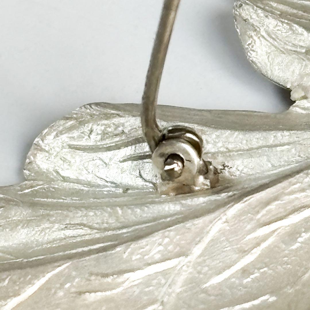 極美品★希少 大サイズ ティファニー リーフ 葉 モチーフ ブローチ SV925