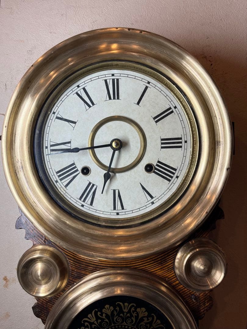 精工舎　だるま　柱時計　古時計　振り子　レトロ　ゼンマイ　ボンボン　アンティーク