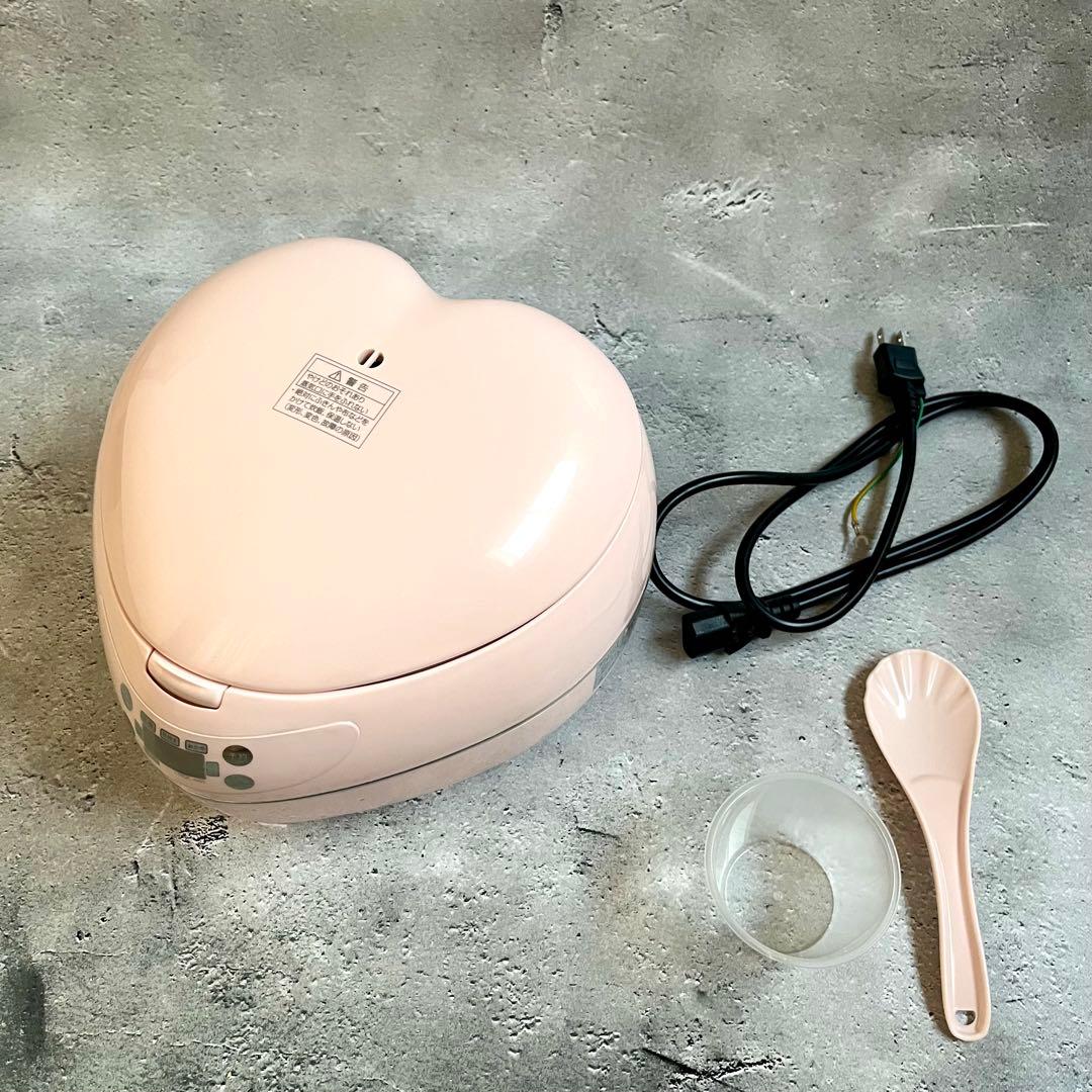 ハート型ピンク炊飯器　3.5合