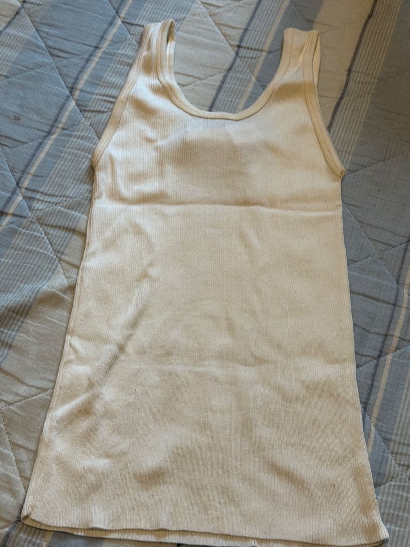 未使用タグ付　CHANEL貴重　デカココマーク　タンクトップ　フランス製