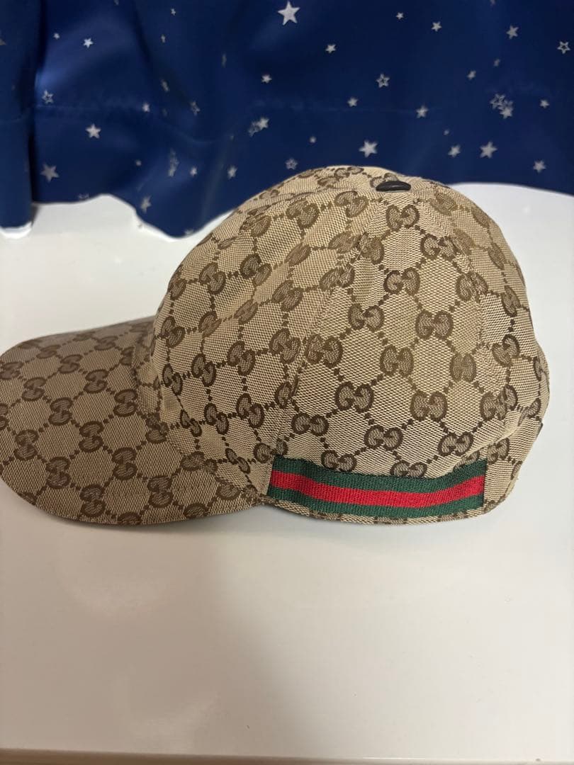 Gucci GGパターン キャップ ベージュ