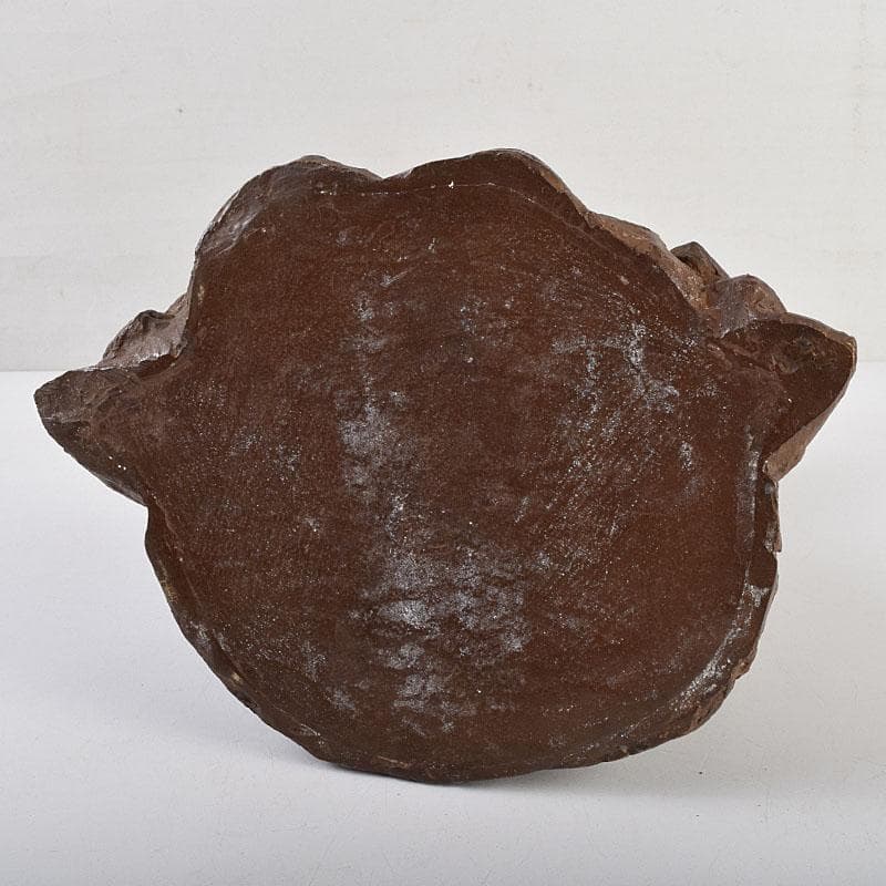 高岡銅器　須賀木仙子作　鋳銅　 宗旦居士像　約3㎏　共箱　V　R9533B