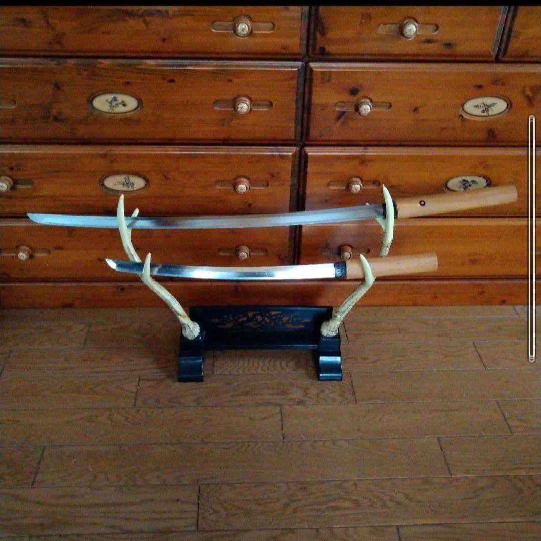 模造刀 白鞘 大刀・脇差 2本揃い