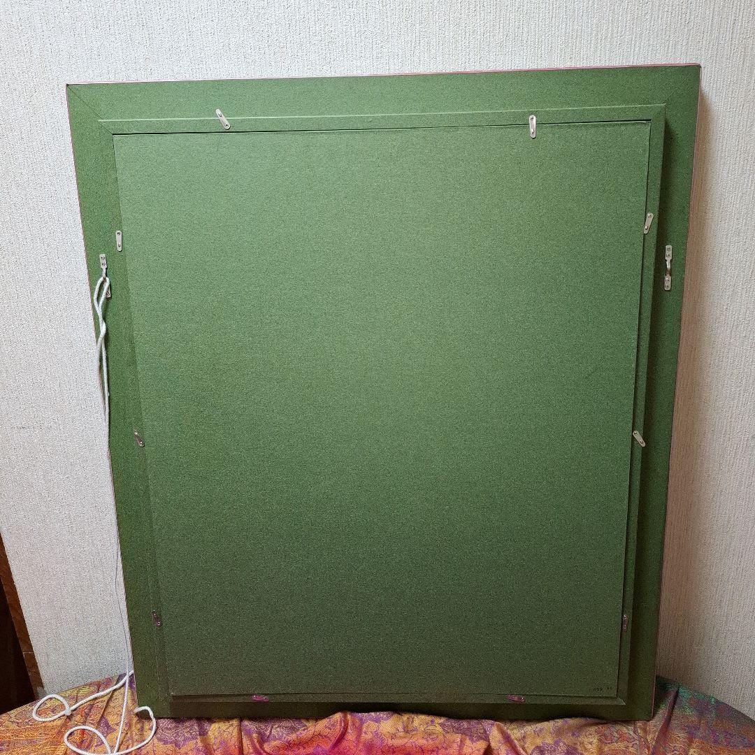 ※カッコイイ※黒っぽい茶色　油彩額縁 クラシックデザインF15　ひび割れ加工