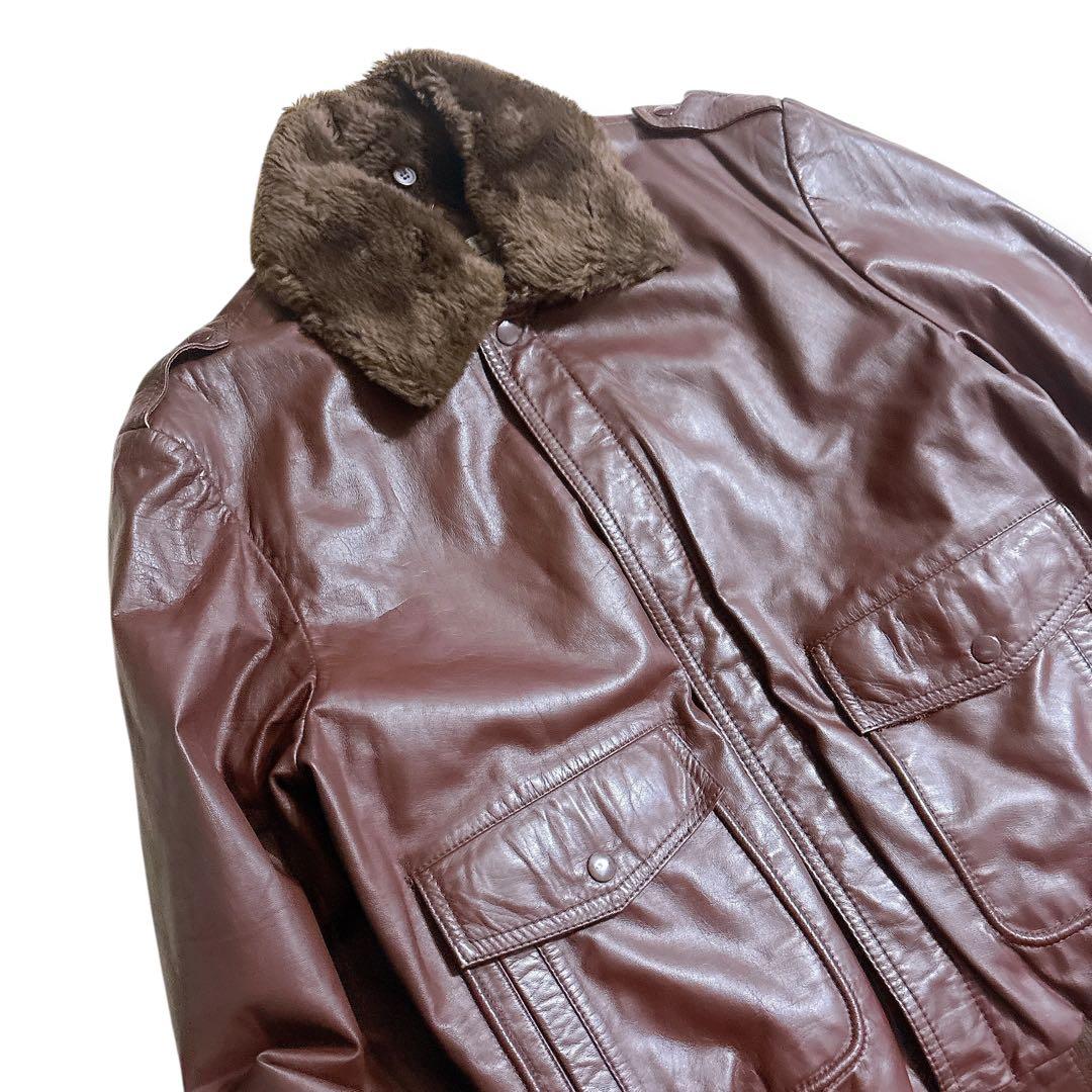 美品 MARQUIS マーキス G-1タイプ フライトジャケット 茶 Lサイズ