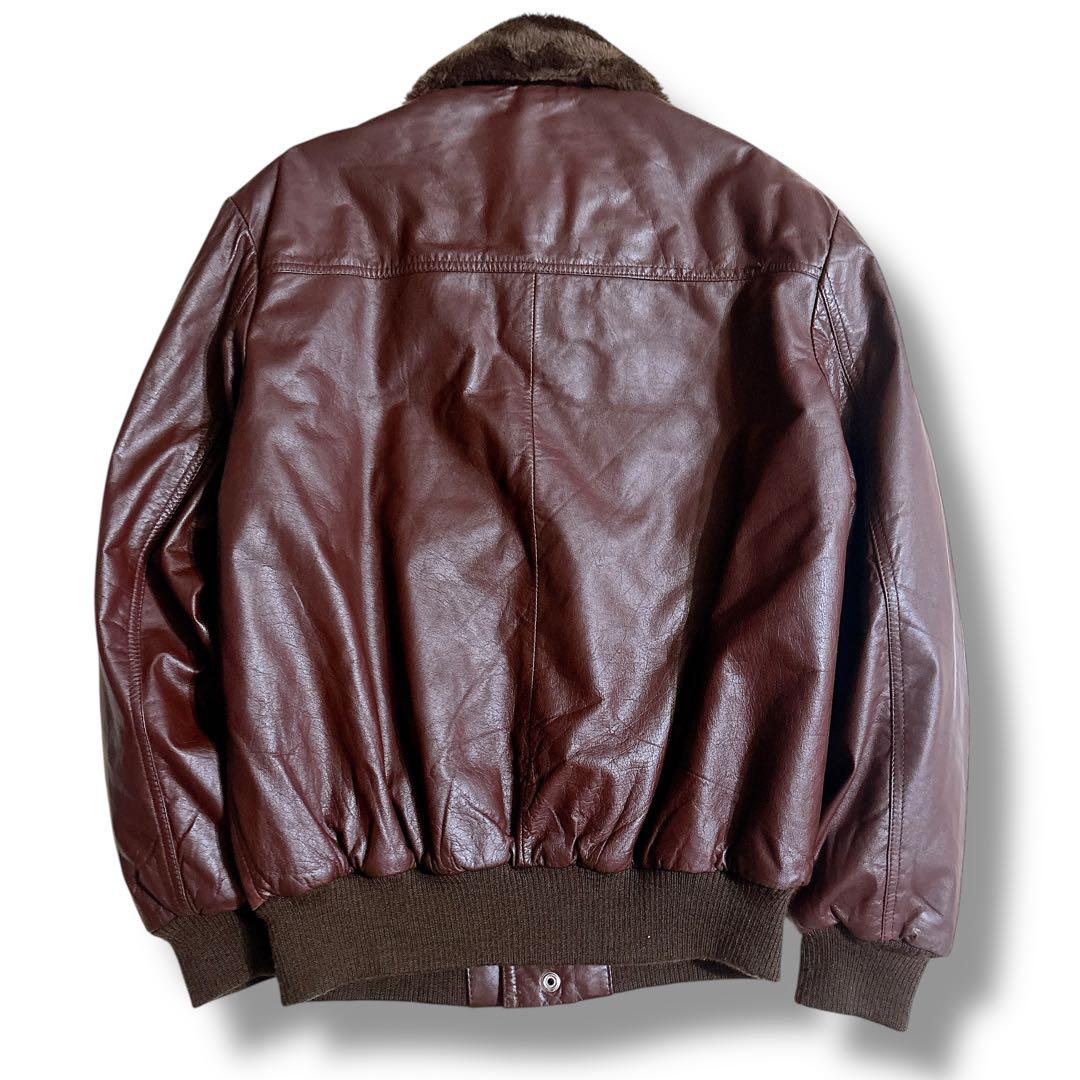 美品 MARQUIS マーキス G-1タイプ フライトジャケット 茶 Lサイズ