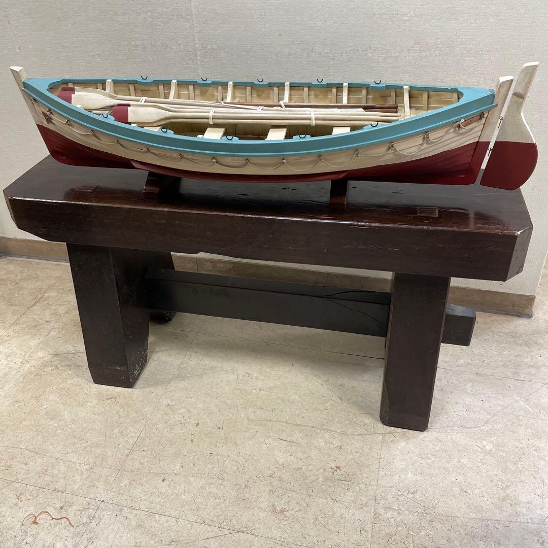 タイタニック号救命ボート　木製船模型 長さ83cmx幅25cmx高さ22cm