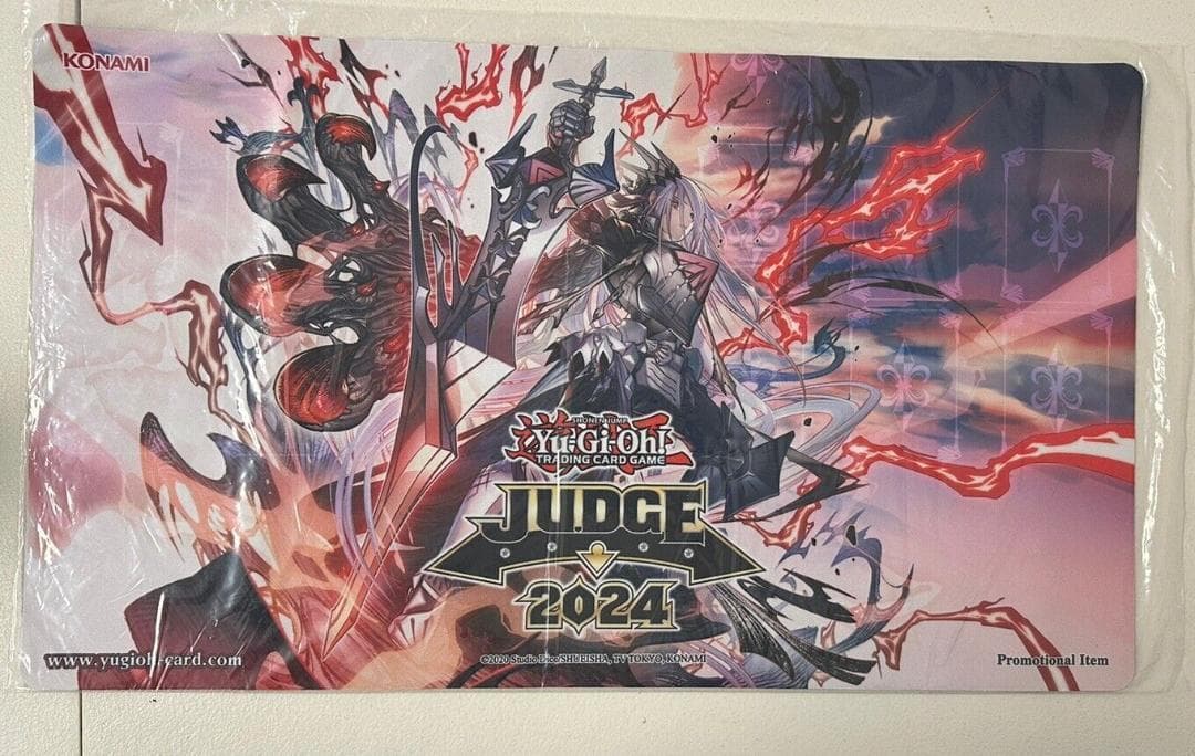 遊戯王 公式 JUDGE 2024 赫聖の妖騎士 プレイマット 未開封 北米版