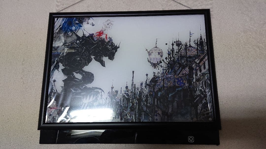 値下げ 天野喜孝 街 アクリルプレート 光ります